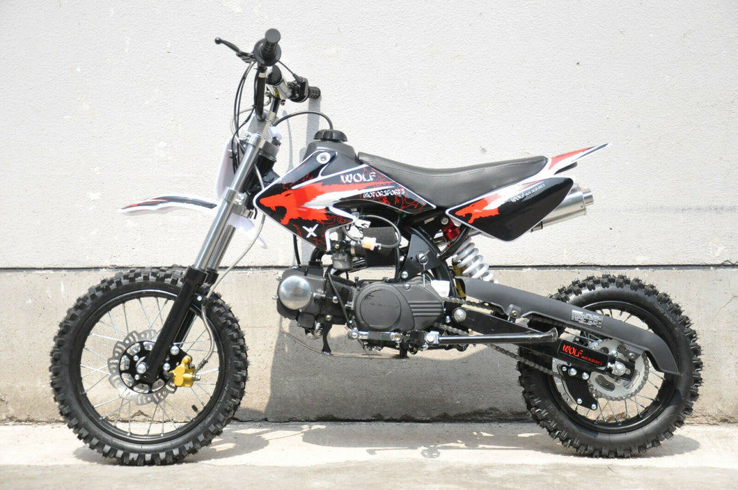 MMW 125CC DIRT TRAIL PIT MOTOR 2 WHEELS PRO BIKE Kick start red