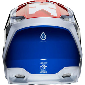 NEW Fox 2020 MX V2 Hayl Blue/Red Dirtbike Motocross Riding Helmet