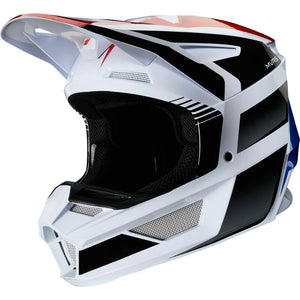 NEW Fox 2020 MX V2 Hayl Blue/Red Dirtbike Motocross Riding Helmet