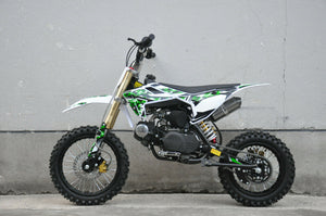 MMW 125CC PLUS DIRT TRAIL PIT MOTOR 2 WHEELS PRO BIKE Kick start GREEN