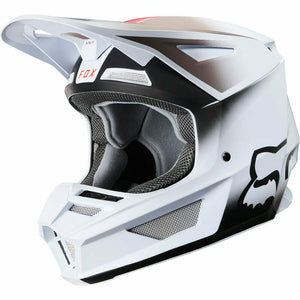 NEW Fox 2020 MX V2 Vlar White Dirtbike Motocross Riding Helmet