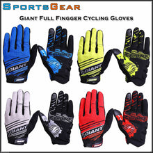 Load image into Gallery viewer, Giant Cycling Bicycle Full Finger Road Bike MTB Sport Antiskid Gel Gloves G
