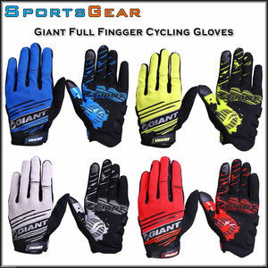 Giant Cycling Bicycle Full Finger Road Bike MTB Sport Antiskid Gel Gloves G