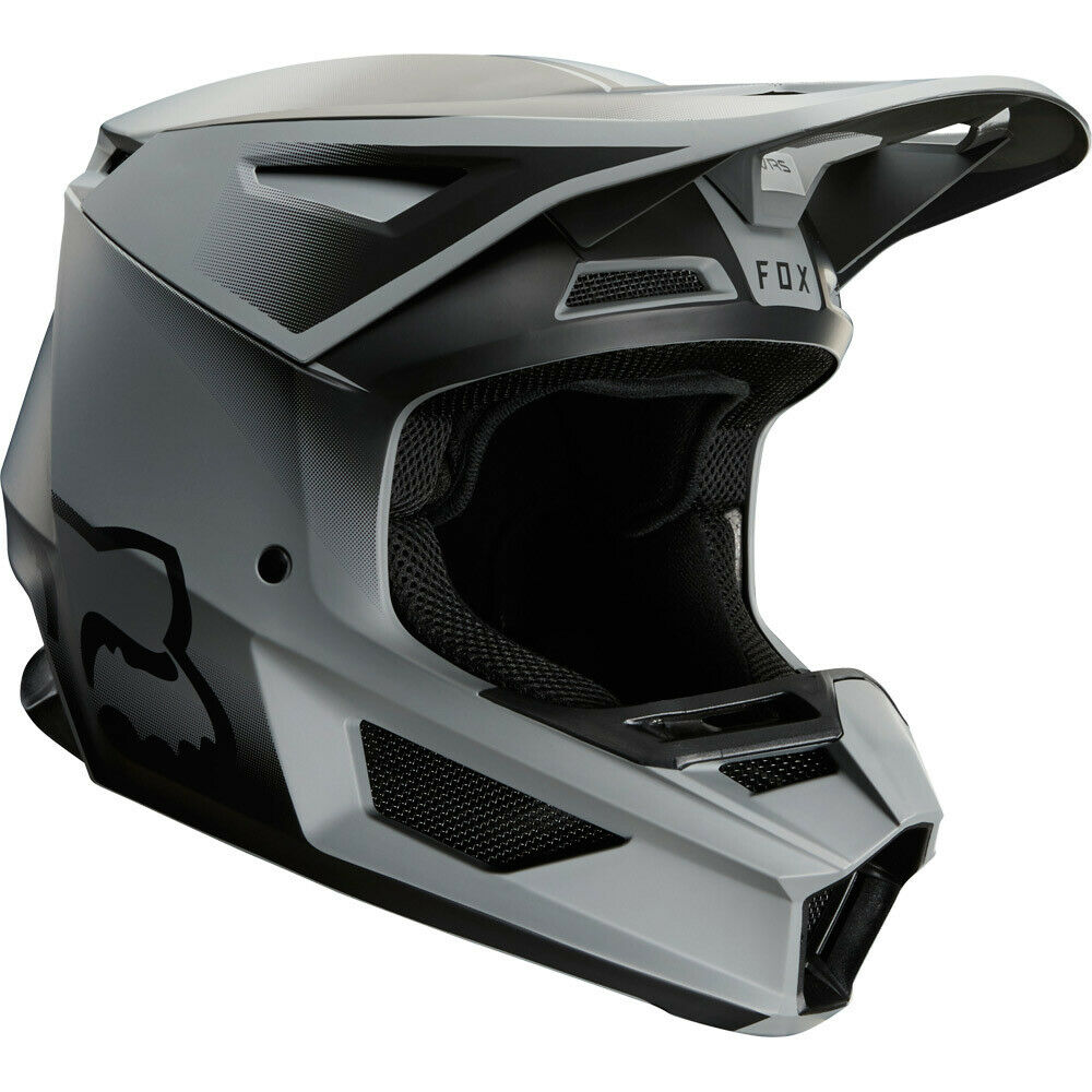 NEW Fox 2020 MX V2 Vlar Matte Black Dirtbike Motocross Riding Helmet