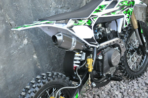 MMW 125CC PLUS DIRT TRAIL PIT MOTOR 2 WHEELS PRO BIKE Kick start GREEN