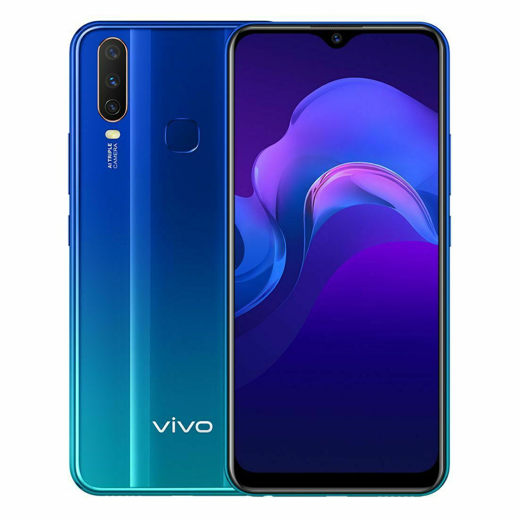 vivo Y12 (Dual Sim 4G/4G, 64GB/3GB) - Aqua Blue