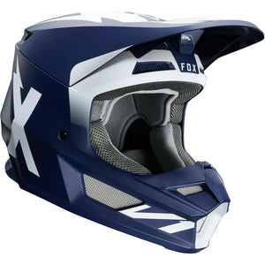 NEW Fox 2020 MX V1 Werd Navy Dirtbike Motocross Riding Helmet