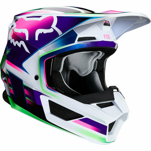 NEW Fox 2020 MX V1 Gama Multi Kids Dirtbike Motocross Riding Helmet