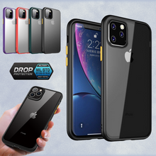 Load image into Gallery viewer, iPhone 11 Pro Max Clear Phone Case Shockproof Colour Bumper Slim Soft Cover
