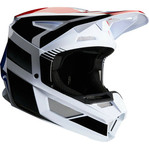 NEW Fox 2020 MX V2 Hayl Blue/Red Dirtbike Motocross Riding Helmet