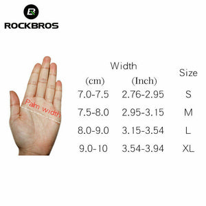 ROCKBROS Bike Half Finger Gloves Summer Riding Short Shockproof Gloves Black AU