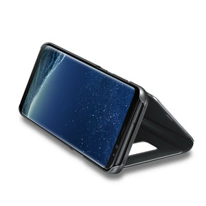 Slim Luxury Mirror Flip Shockproof Case for Samsung S20 S10 Plus Ultra Note 10