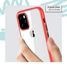 Load image into Gallery viewer, iPhone 11 Pro Max Clear Phone Case Shockproof Colour Bumper Slim Soft Cover
