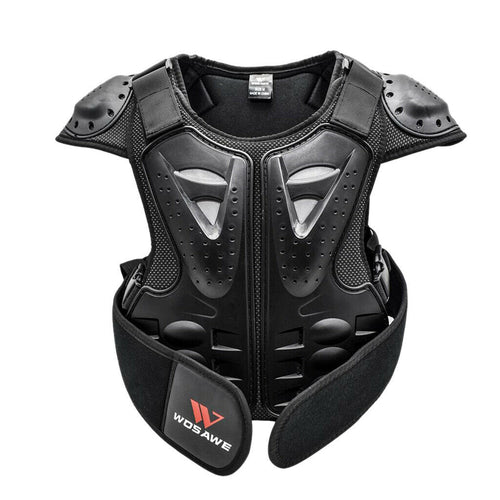 Children Chest Back Spine Protector Vest Skating Dirtbike Anti-Fall Gear M