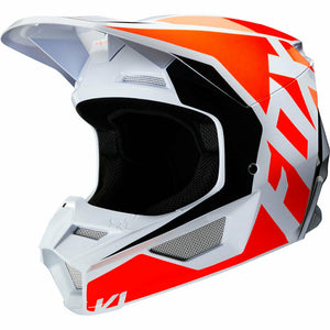 NEW Fox 2020 MX V1 Prix FLO Orange Dirtbike Motocross Riding Helmet