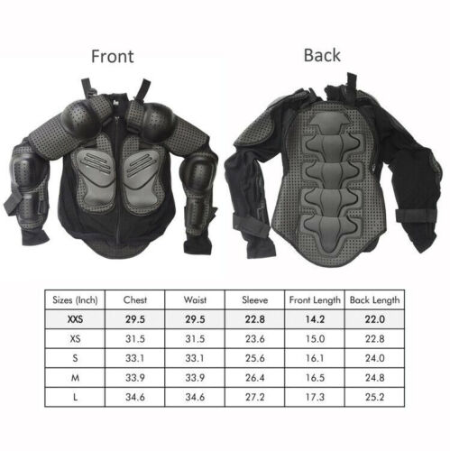 Motocross Peewee Kids Youth Body Armour Jacket DirtBike Racing Protective Gear