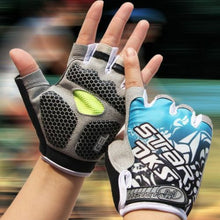 Load image into Gallery viewer, Road Mountain Bicycle Cycling Silicone GEL Half Finger Gloves Anti Skid MTB Bike
