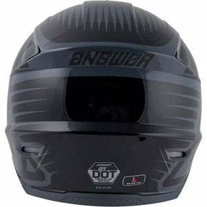 New ANSWER Racing AR1 Black Charcoal Grey MX Motocross Dirtbike Adult Helmet XL