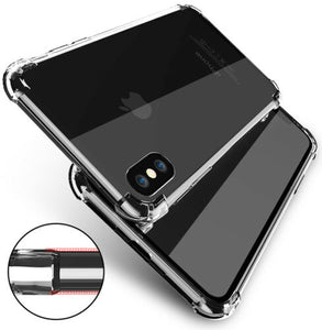 Shockproof Tough Gel Clear Case Cover for Apple iPhone 5 5s SE 6 6s 7 8 Plus 11