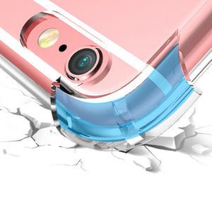 Shockproof Tough Gel Clear Case Cover for Apple iPhone 5 5s SE 6 6s 7 8 Plus 11