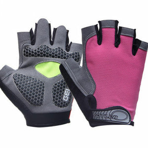 Road Mountain Bicycle Cycling Silicone GEL Half Finger Gloves Anti Skid MTB Bike