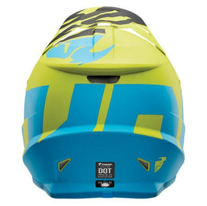 New Thor Racing Sector Level Blue Lime MX Motocross Dirtbike Helmet Matte 2XL