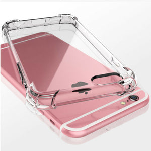 Shockproof Tough Gel Clear Case Cover for Apple iPhone 5 5s SE 6 6s 7 8 Plus 11