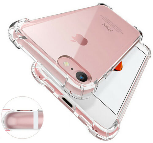 Shockproof Tough Gel Clear Case Cover for Apple iPhone 5 5s SE 6 6s 7 8 Plus 11