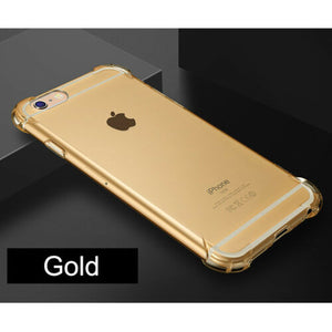 Shockproof Tough Gel Clear Case Cover for Apple iPhone 5 5s SE 6 6s 7 8 Plus 11