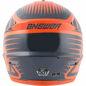 New ANSWER Racing Orange Charcoal MX Kids Motocross Motorbike Helmet Dirtbike