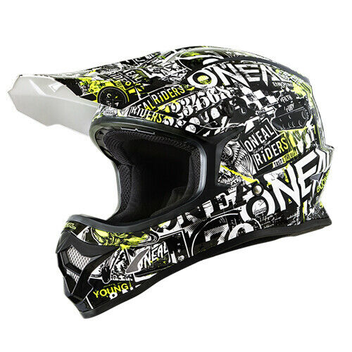 New ONEAL Racing Series 3 Attack HiVis MX Motocross Dirtbike Adult Helmet XL